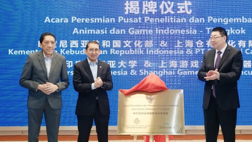 Pusat Penelitian Bersama Animasi dan Game Indonesia-Tiongkok Diresmikan