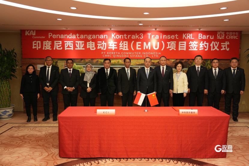 青岛造”列车再获印尼订单!我国首次向印尼出口通勤电动车组