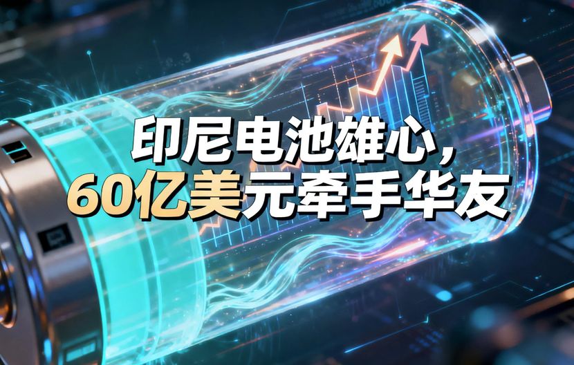 印尼电池雄心，60亿美元牵手华友
